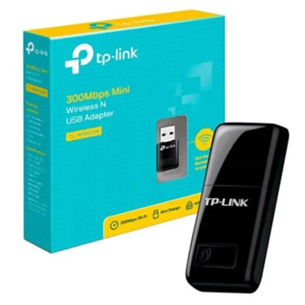 Adaptador De Red USB A Wi-Fi Tp-Link TL-WN823N Mini 300Mbps