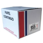 Caja de papel Continuo 1_2 Carta 1 parte 5000 hojas 9 1_2 x 5 1_2