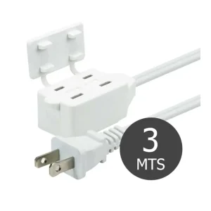 Extension FORZA FIC-2112WH 3 tomas 3Mts.