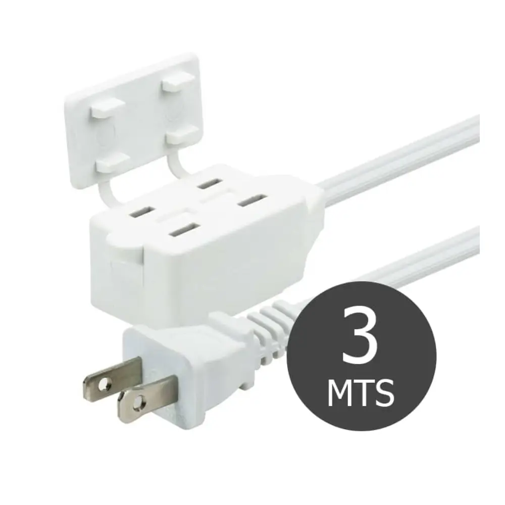 Extension FORZA FIC-2112WH 3 tomas 3Mts.