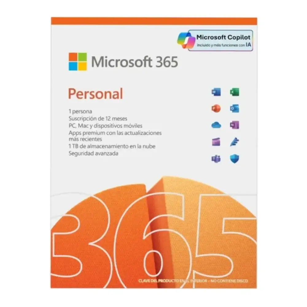 Licencia MICROSOFT 365 Personal 1 año (2)