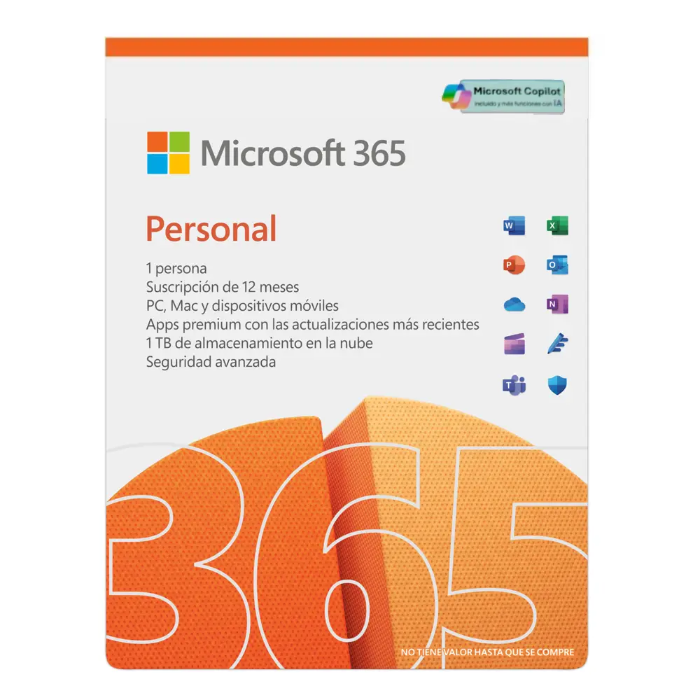 Licencia MICROSOFT 365 Personal 1 año