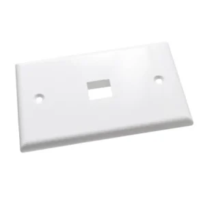 Placa 1 puerto horizontal blanca (1)