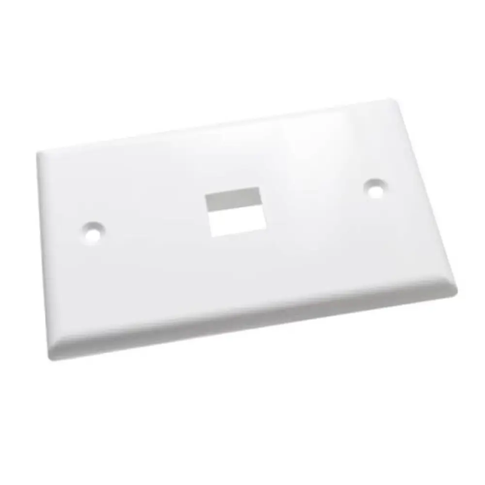 Placa 1 puerto horizontal blanca (1)