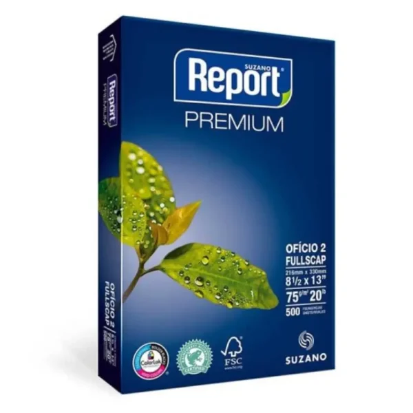 Resma de Papel Bond Report 75gms. Oficio
