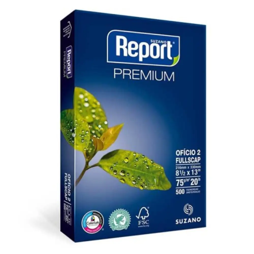Resma de Papel Bond Report 75gms. Oficio