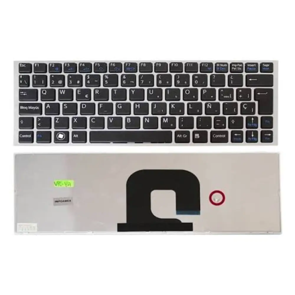 Teclado SONY VPC-YB negro/plateado