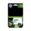 Cartucho HP 670XL Cian