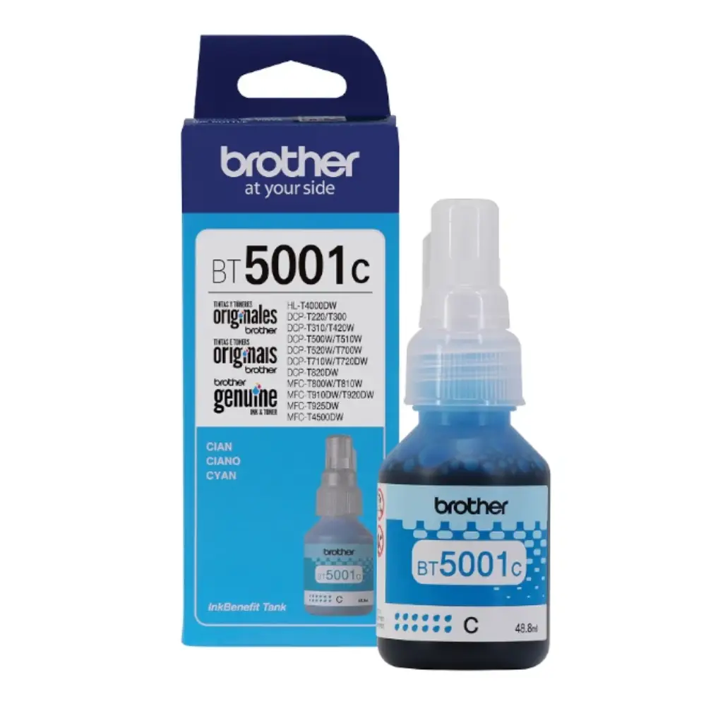Tinta Original Brother BT5001 Cian 48.8ml
