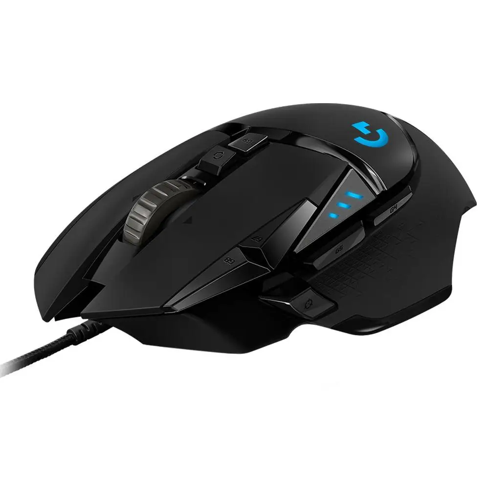 Mouse Óptico Para Juegos De Alto Desempeño, Color Negro, Gaming Mouse G502 Hero Logitech