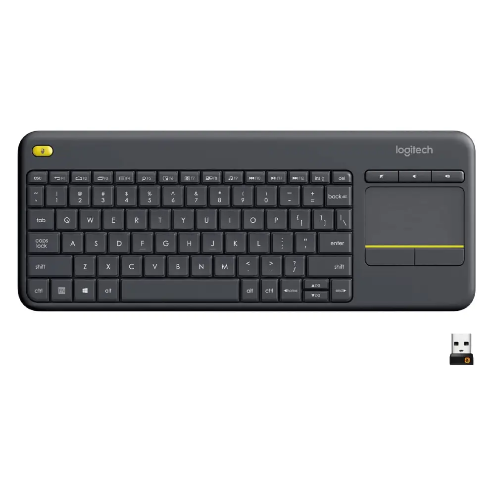 Teclado Logitech Wireless Touch Keyboard K400 Plus
