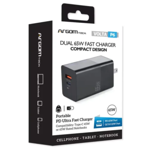 Cargador Portatil Argom Tech Tipo C + USB ARG-AC-0126BK