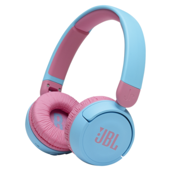 Auriculares JBL JR310BT Inalámbricos Con Bluetooth Para Niños Color Celeste/Rosado