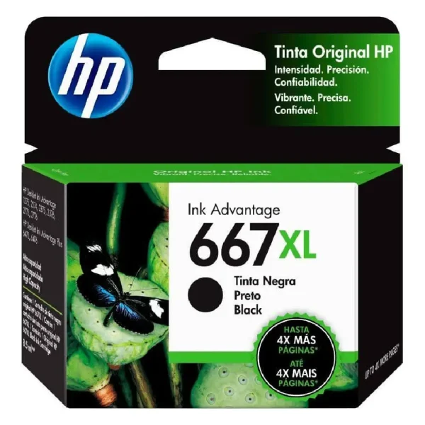 Cartucho Original HP 667XL Negro