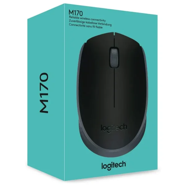 Mouse LOGITECH M170 Inalambrico Negro (1)