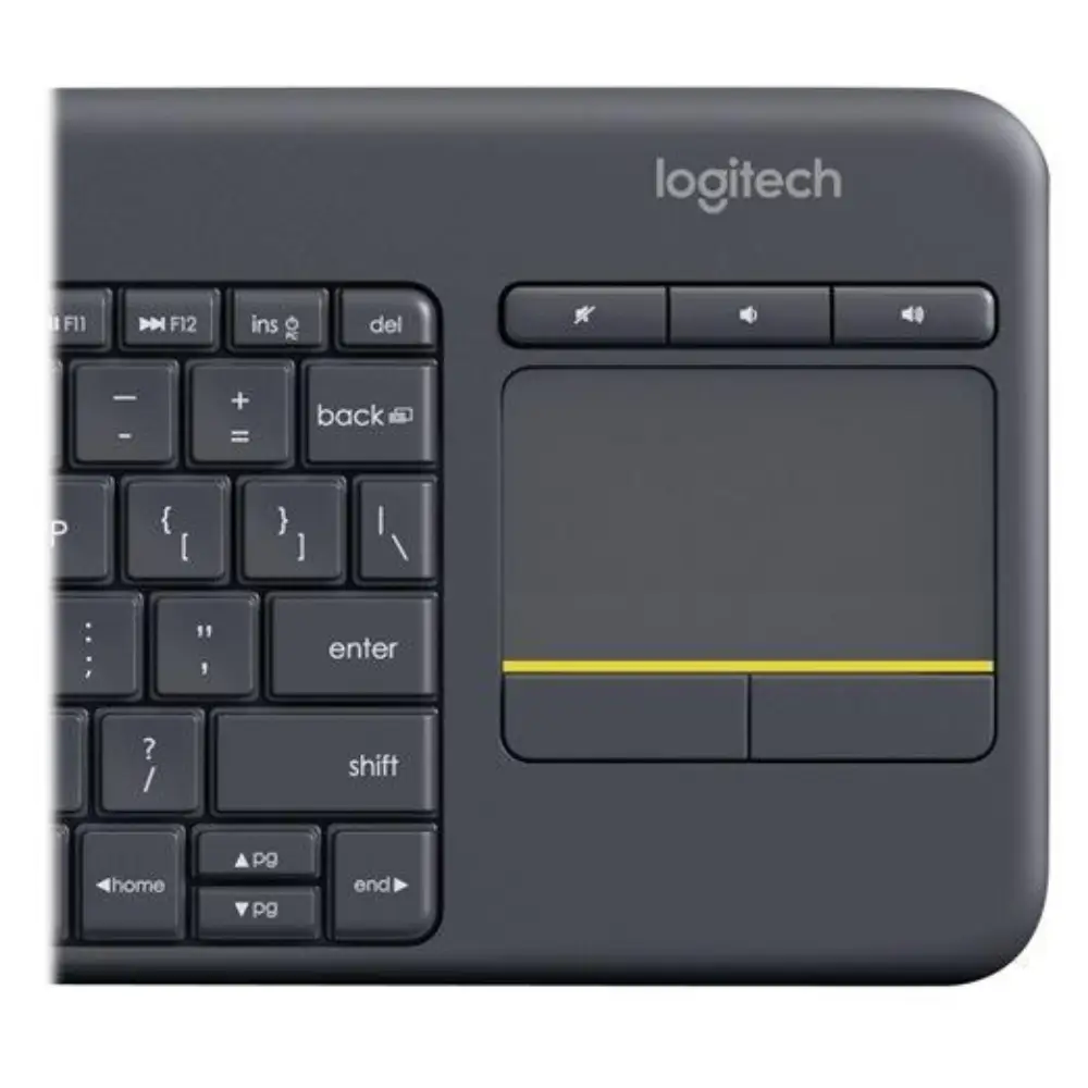 Teclado LOGITECH K400 Touch Plus USB Negro en Ingles (1)