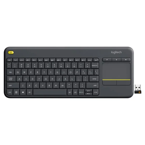 Teclado LOGITECH K400 Touch Plus USB Negro en Ingles