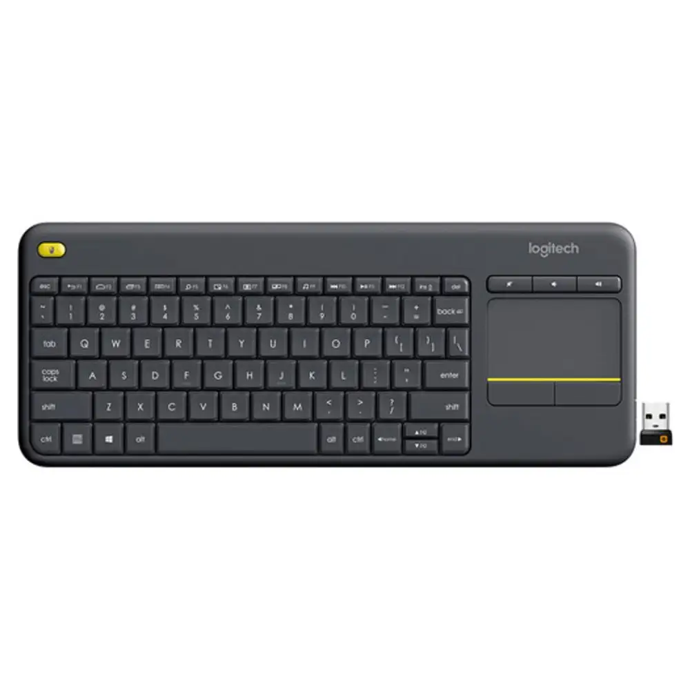 Teclado LOGITECH K400 Touch Plus USB Negro en Ingles (2)