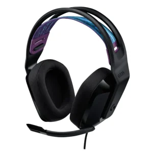 Audifonos Logitech G G335 Wired Gaming Headset conector de 3,5 mm - Color negro