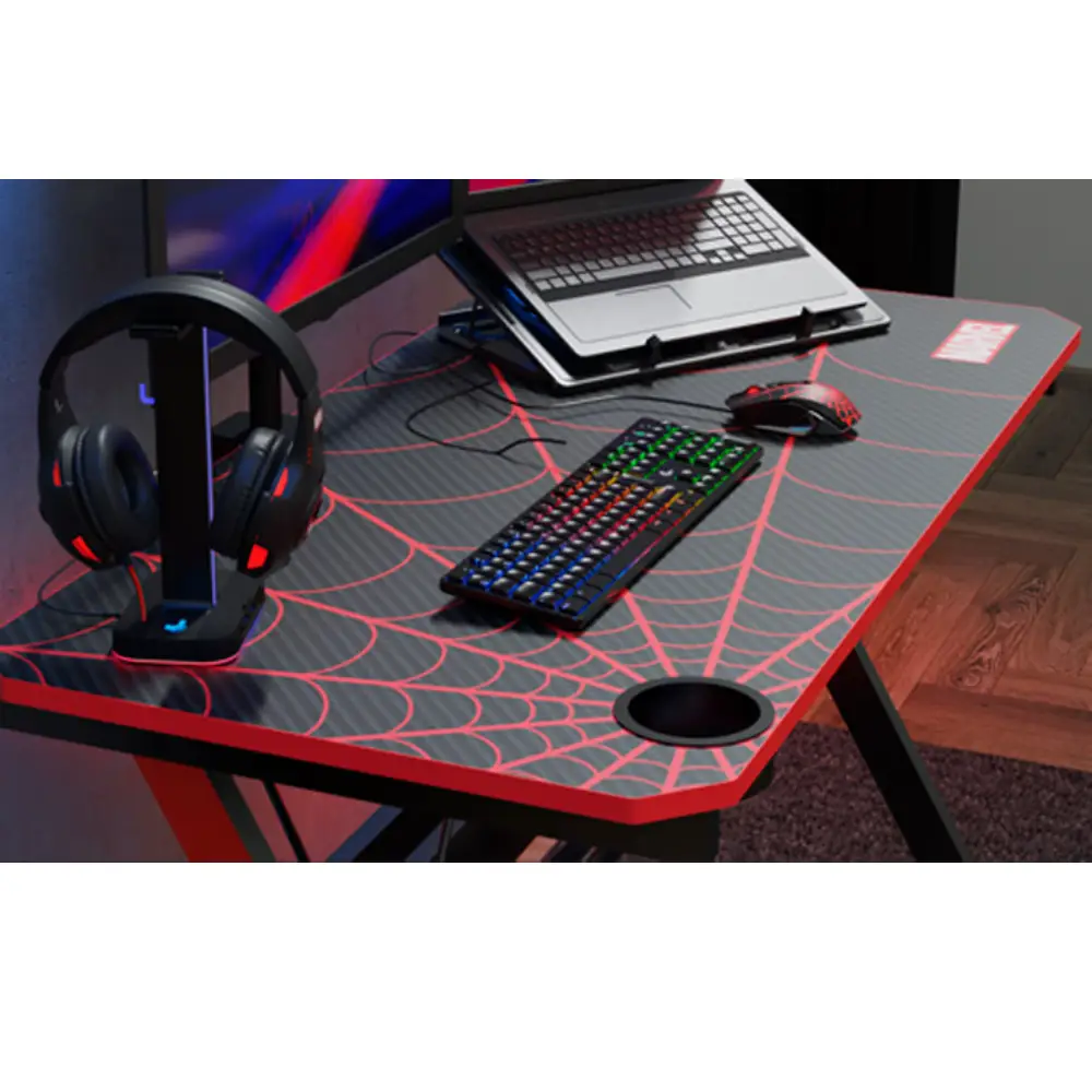 Escritorio para videojuegos de un nivel _ Edición Spider-Man Miles Morales XTF-MD200SM (1)