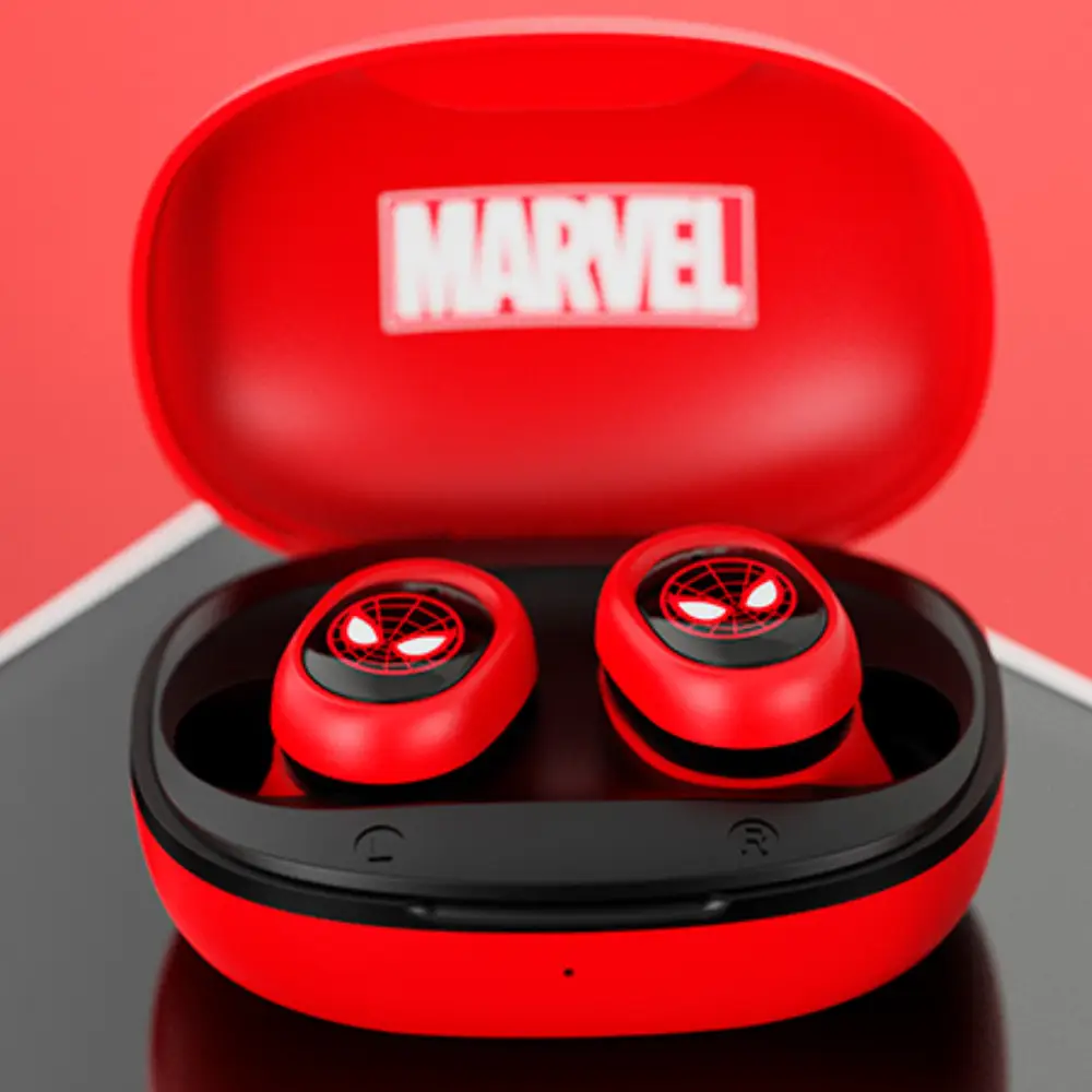 New Audífonos intraaurales con verdadera conexión inalámbrica (TWS) y estuche de carga portátil _ Edición Spider-Man Miles Morales