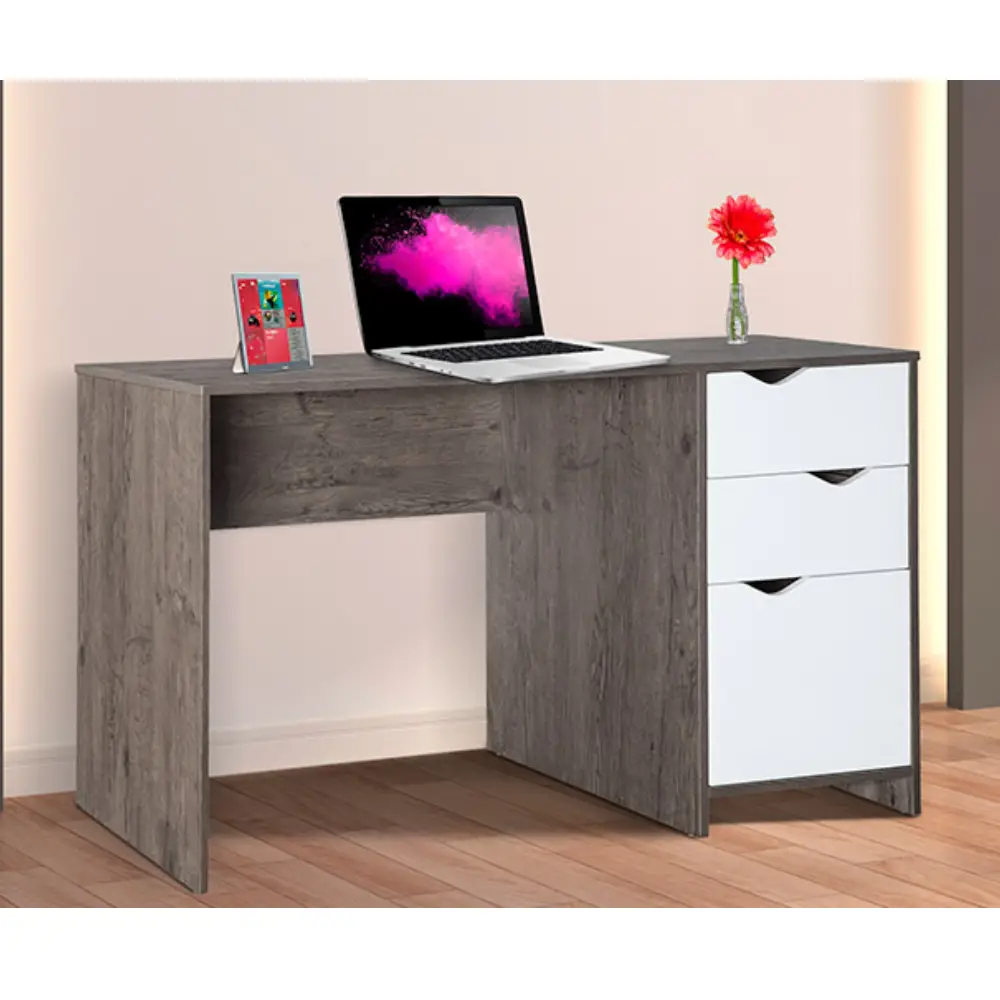 Escritorio para computadora de un nivel con gavetas y gabinete con puerta XTF-CD208