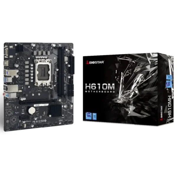 Motherboard Biostar H610MH D5 LGA1700 12va., 13va. y 14va. Gen.