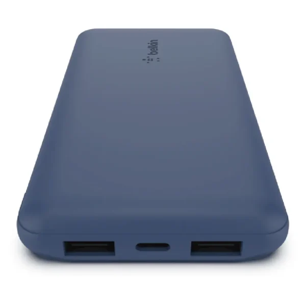 Batería Portátil Belkin Powerbank 10,000 MAh 3 Puertos + Cable USB-A A USB-C, Color Azul (1)