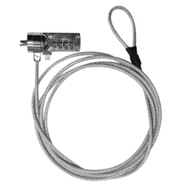 Cable de seguridad con combinación de 4 dígitos para laptops XTA-110