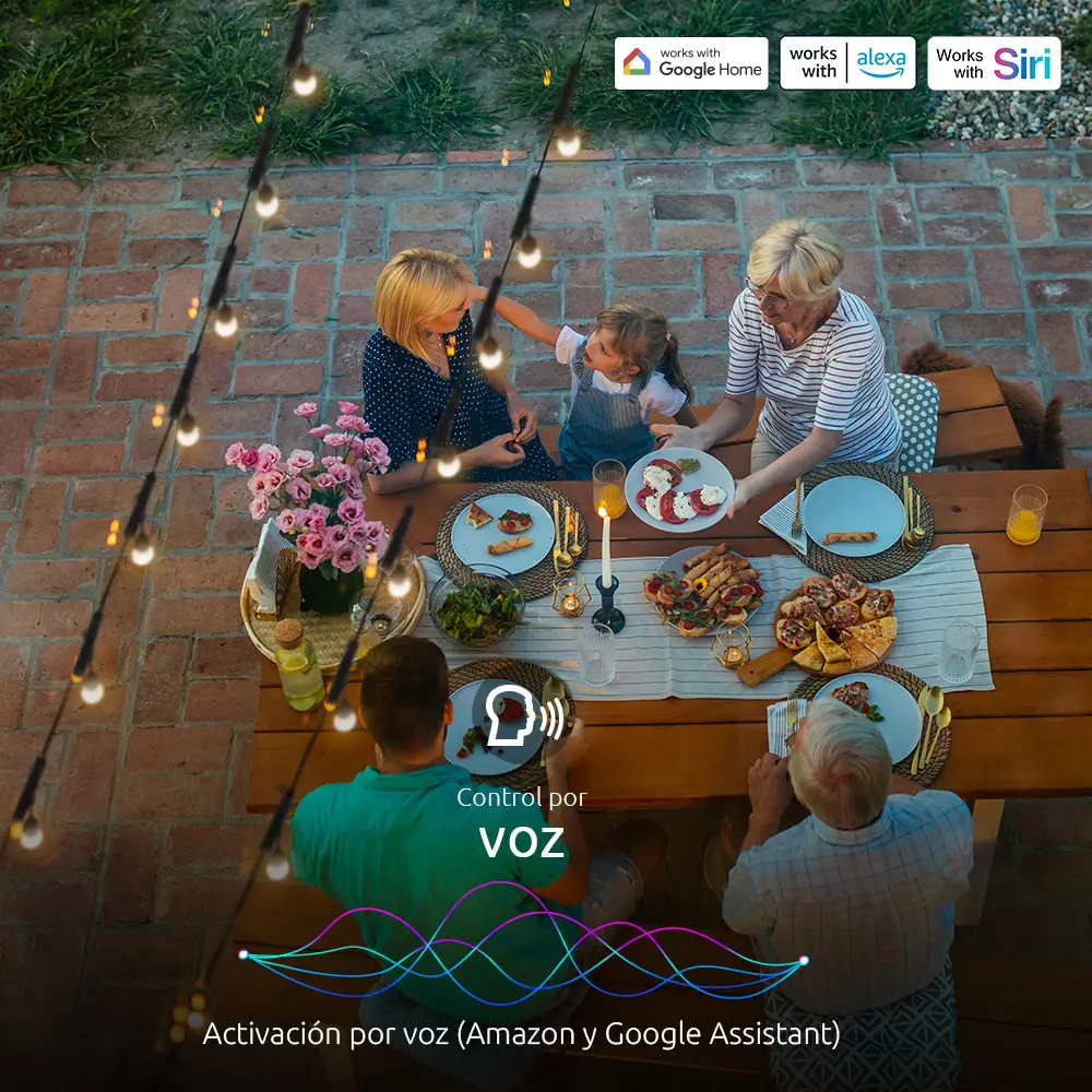 Guirnalda de luces inteligente con conexión Wi-Fi (2)