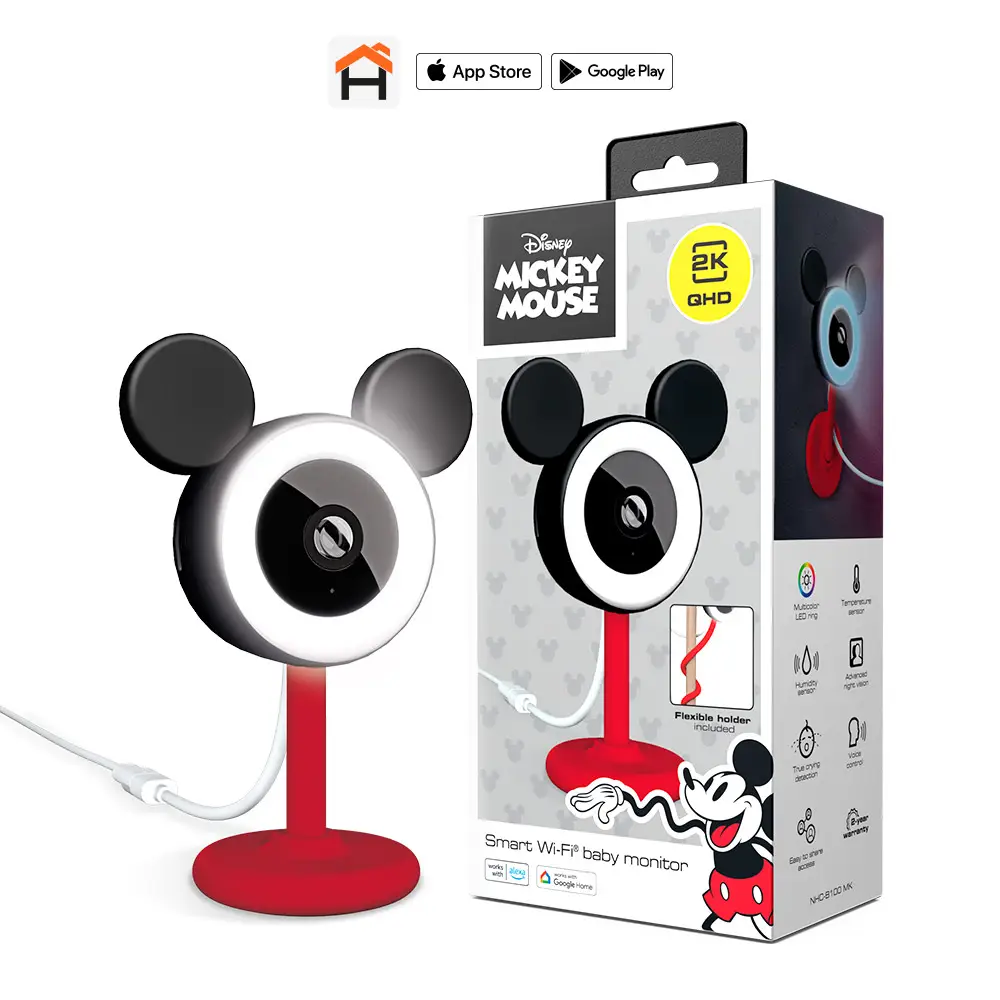 Monitor de bebé Smart Wi-Fi ® Edición Disney Mickey