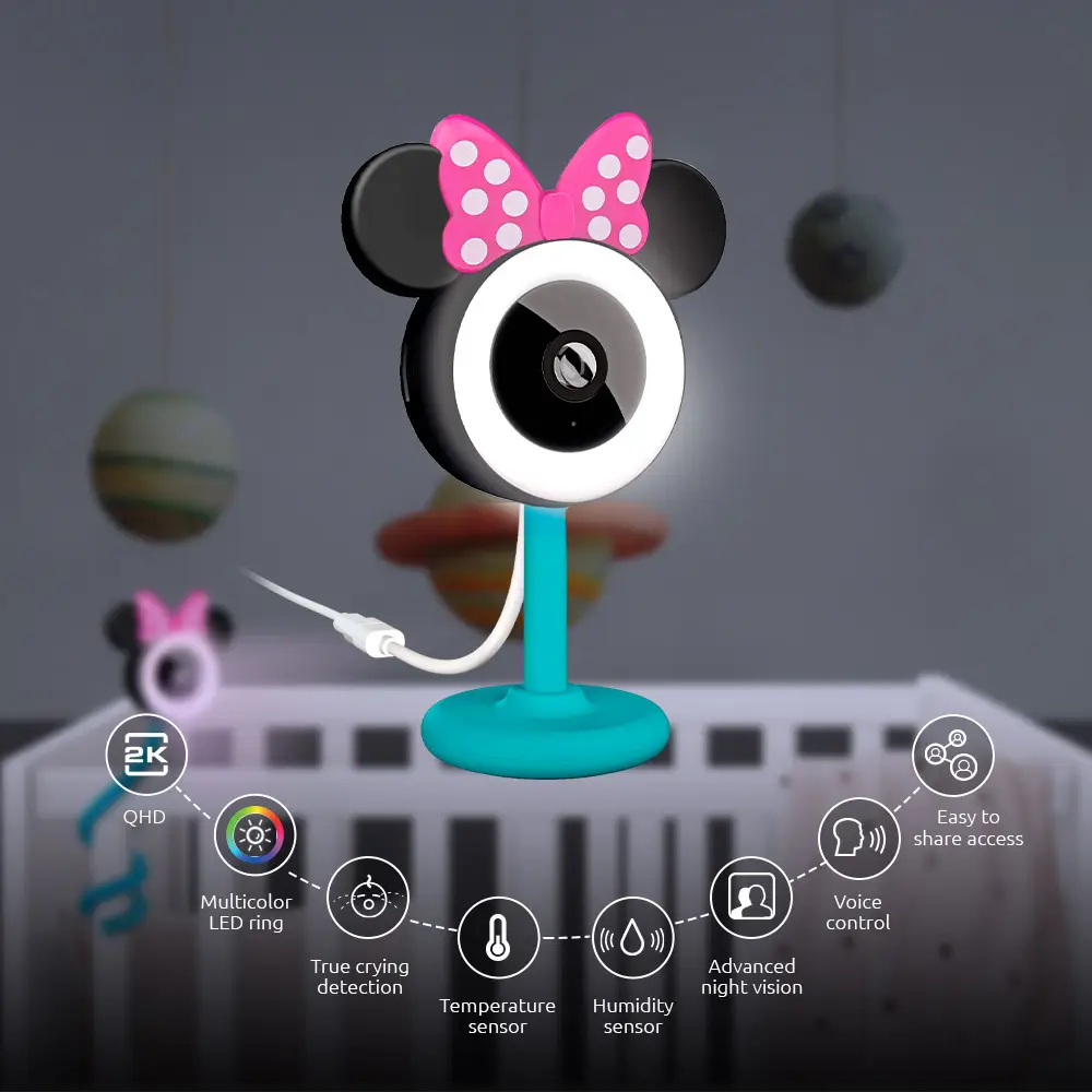 Monitor de bebé Smart Wi-Fi ®Edición Disney Minnie (1)