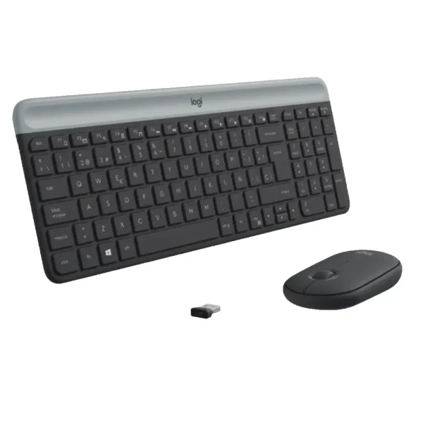 Combinación de teclado y mouse inalámbricos Slim Combo MK470