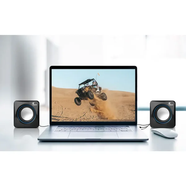 Miniparlantes estéreo con alimentación USB y cable de 3,5mm XTS-110