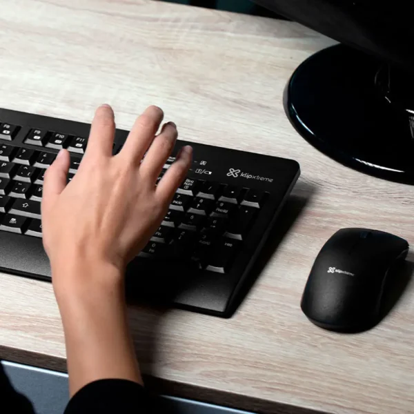 Combo Teclado y Mouse Inalambrico KLIP XTREME KCK265E en Ingles (1)