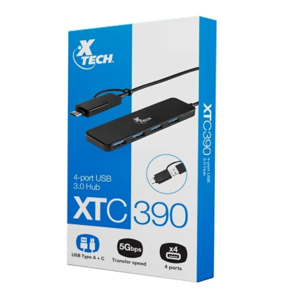 HUB 4 puertos USB 3.0 Xtech XTC390 (1)